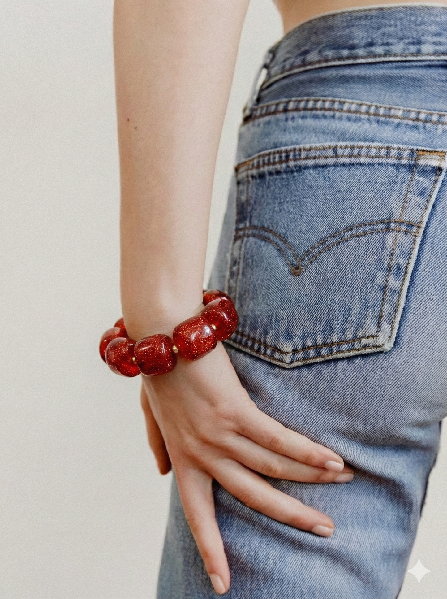 Colette paillette rouge - Bracelet