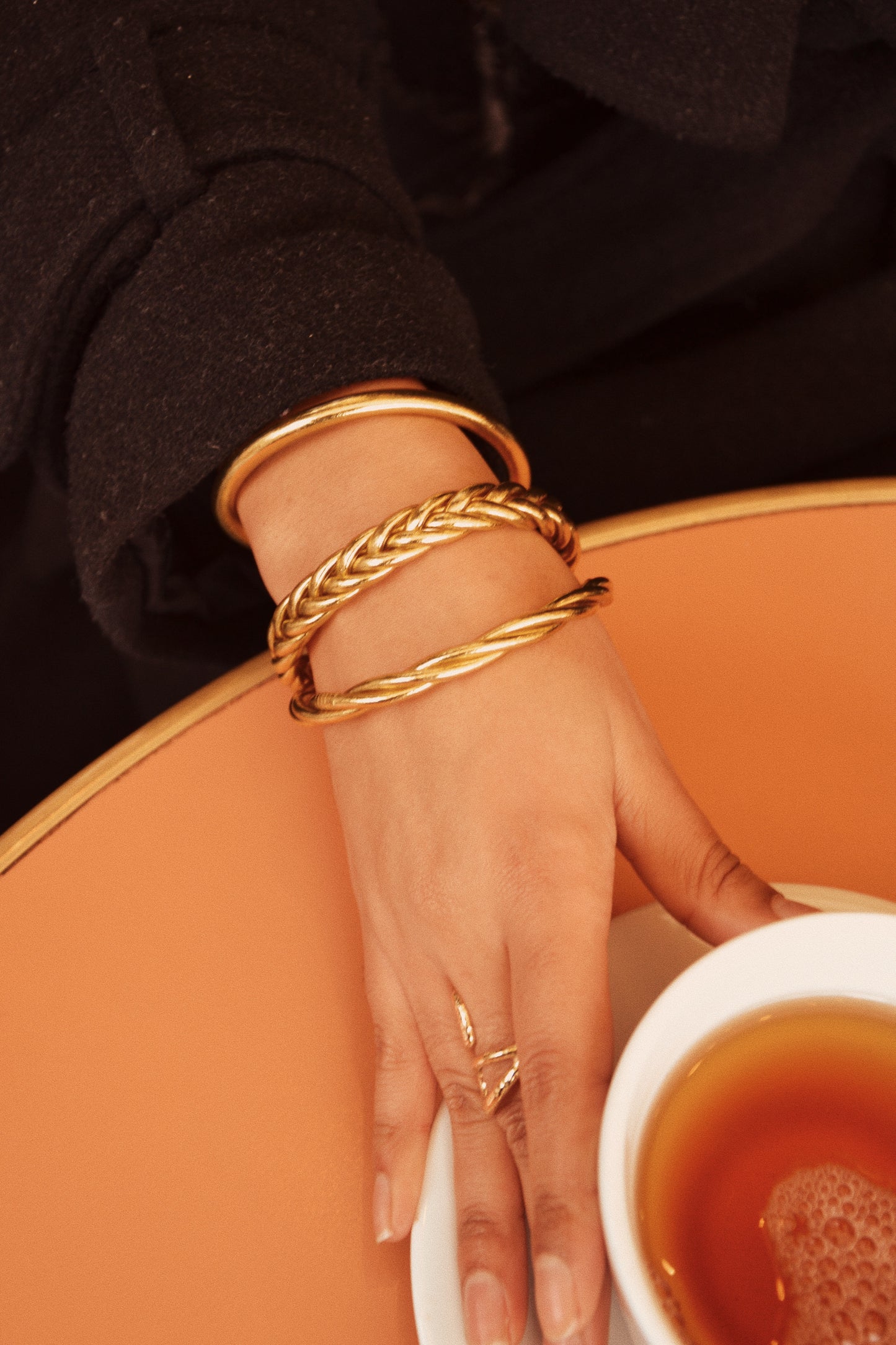 LOT DE 3 JONCS : ÉPAIS - TORSADÉ - TRESSÉ