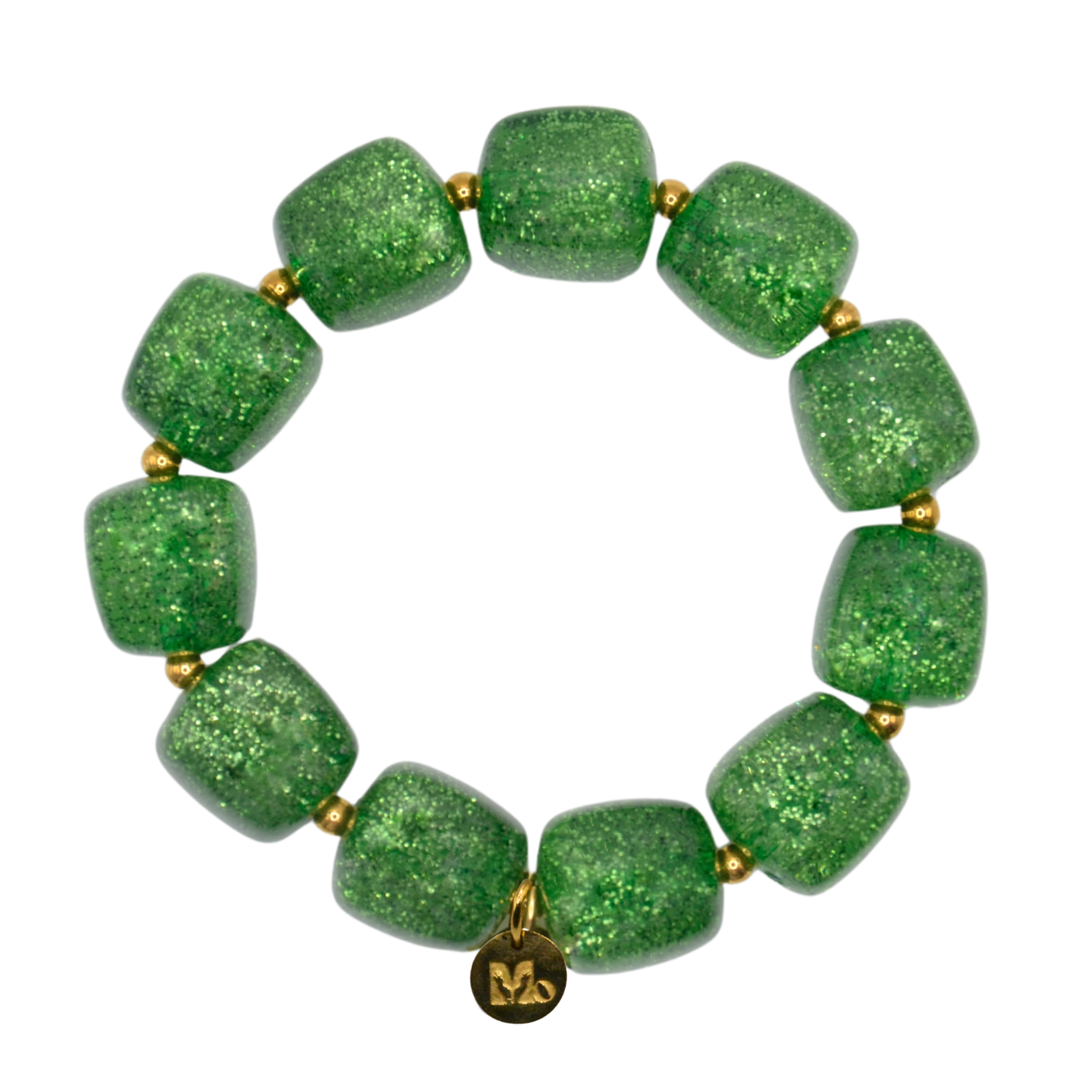 Colette paillette vert - Bracelet