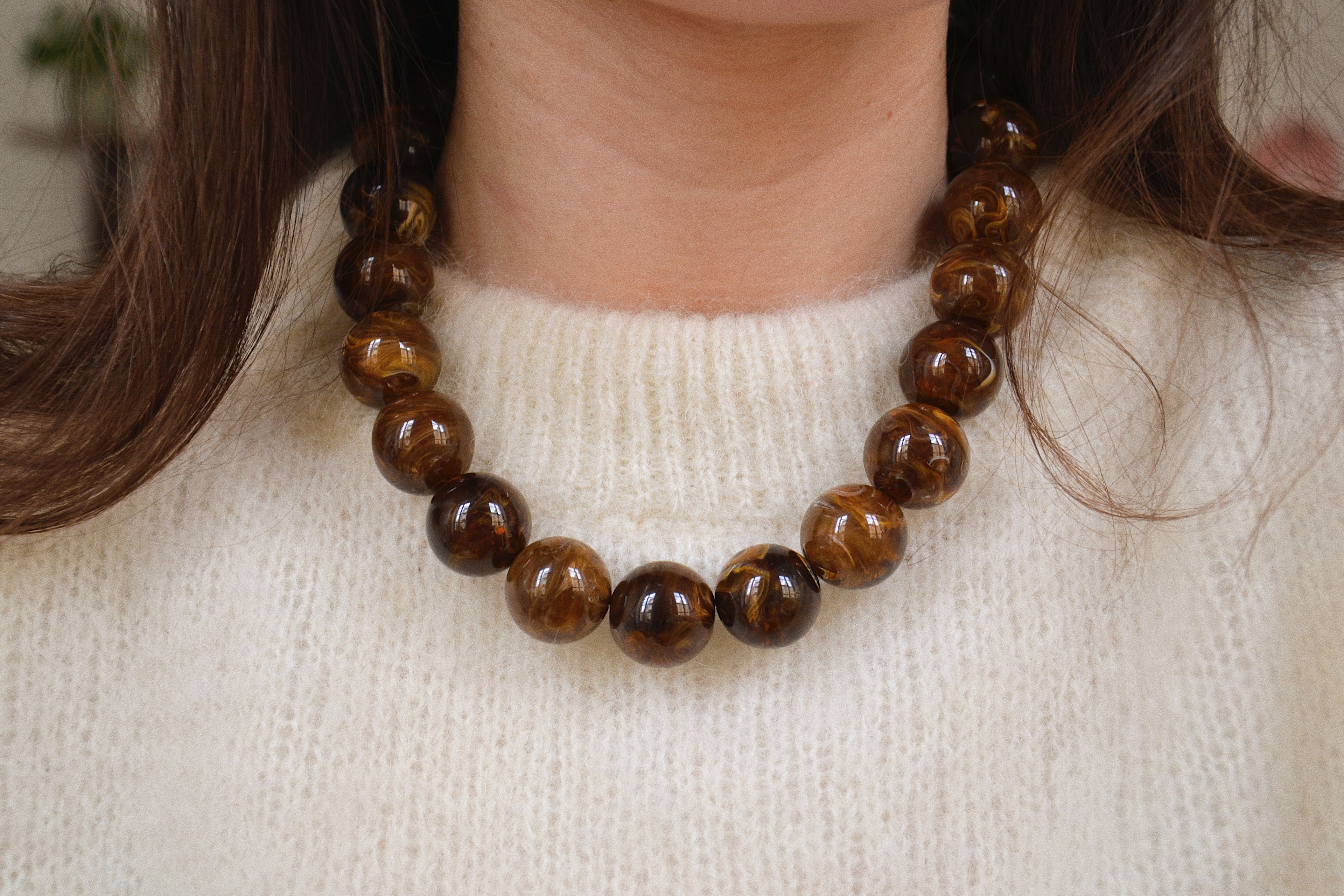 Olga Châtaigne XL - Collier