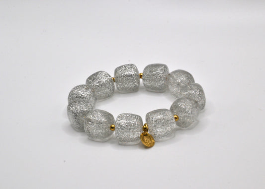 Colette paillette Argenté - Bracelet