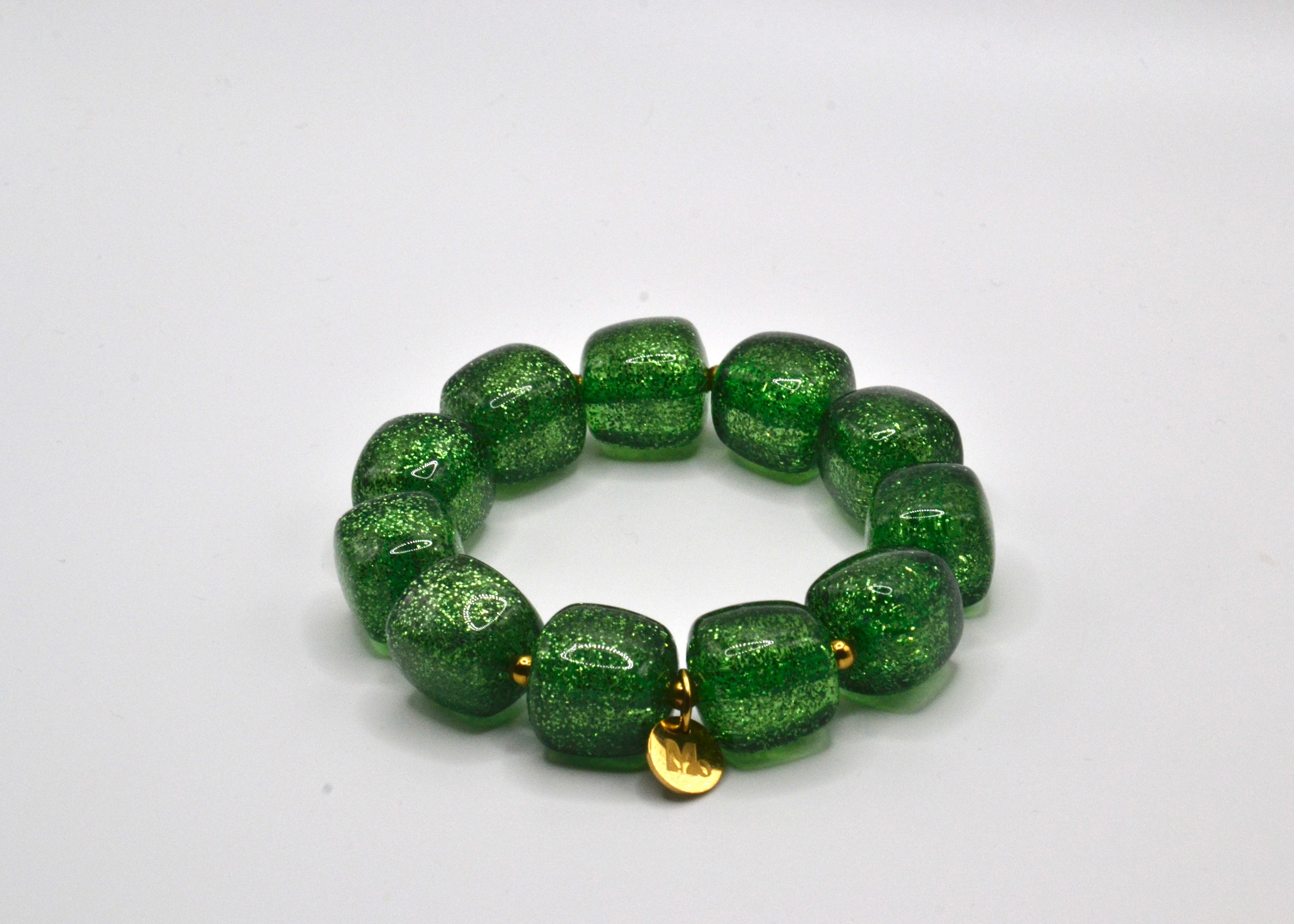 Colette paillette vert - Bracelet