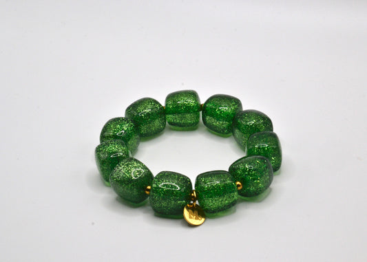 Colette paillette vert - Bracelet
