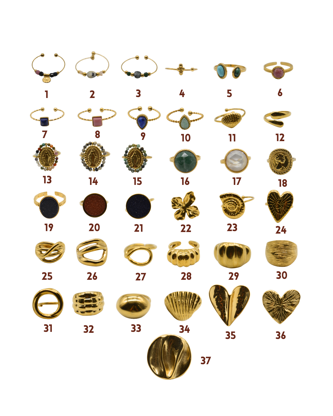 Bagues uniques