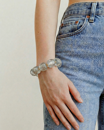 Colette paillette Argenté - Bracelet