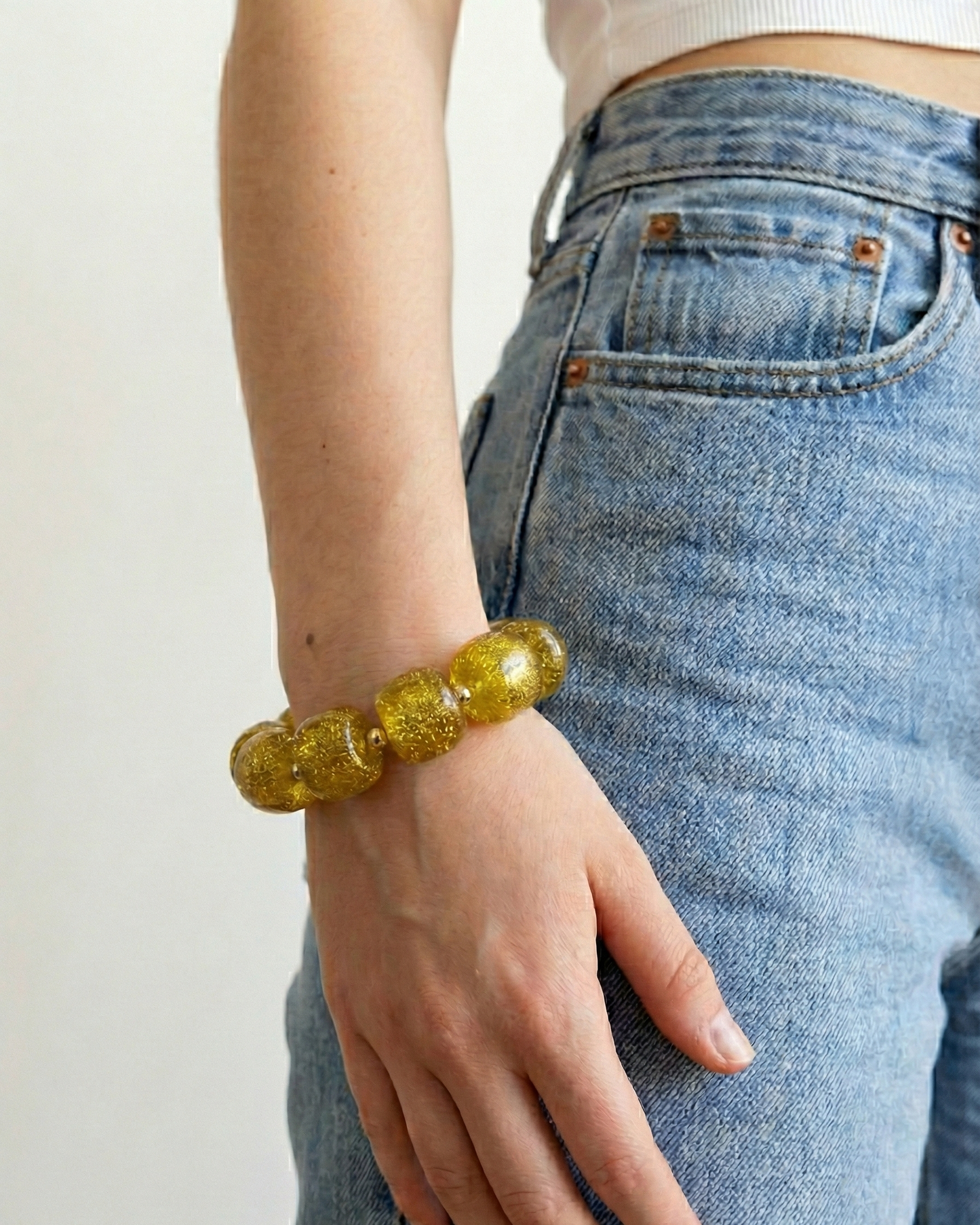 Colette paillette Doré - Bracelet